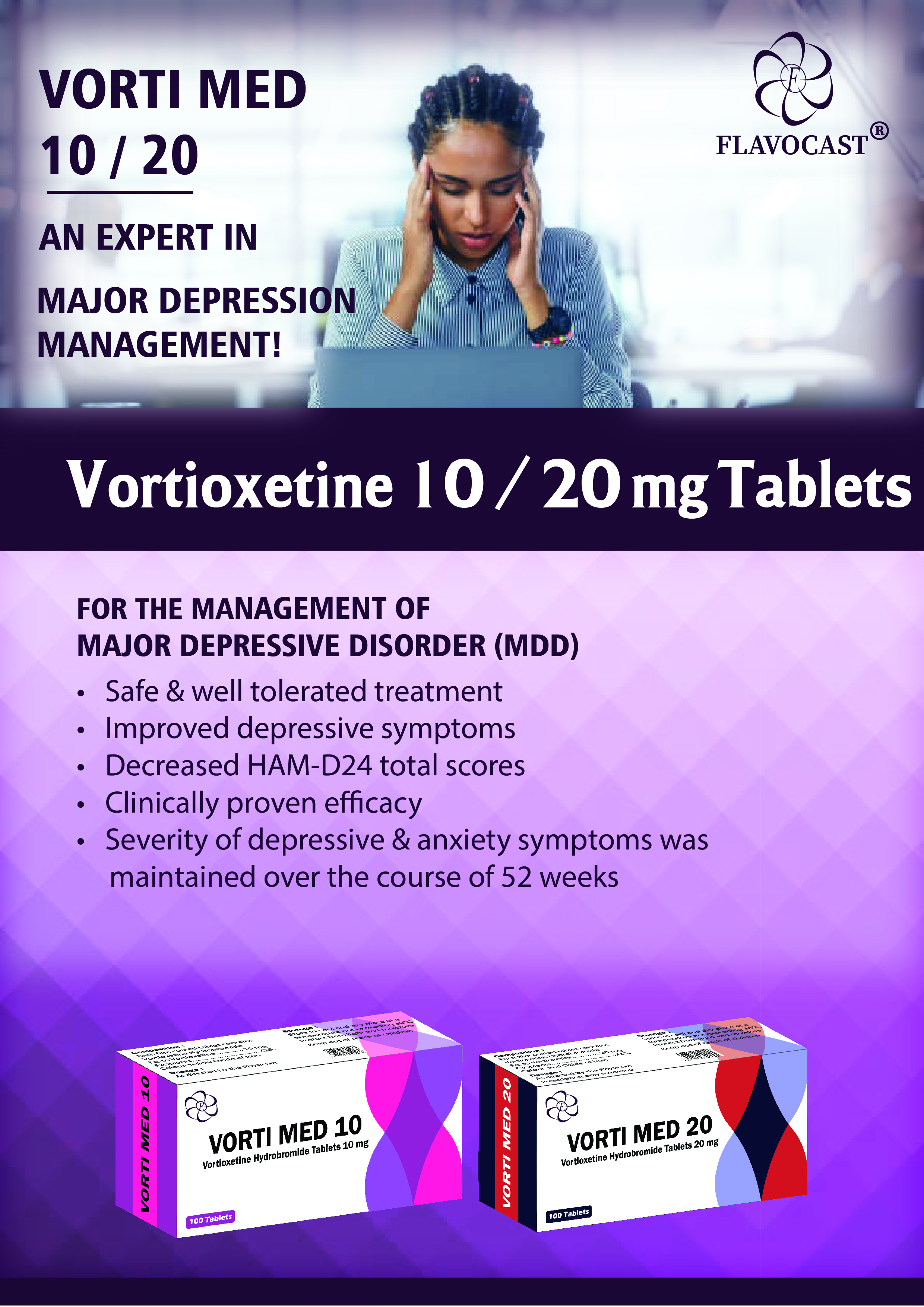 Vortioxetine 10 / 20 Mg Tablets 
