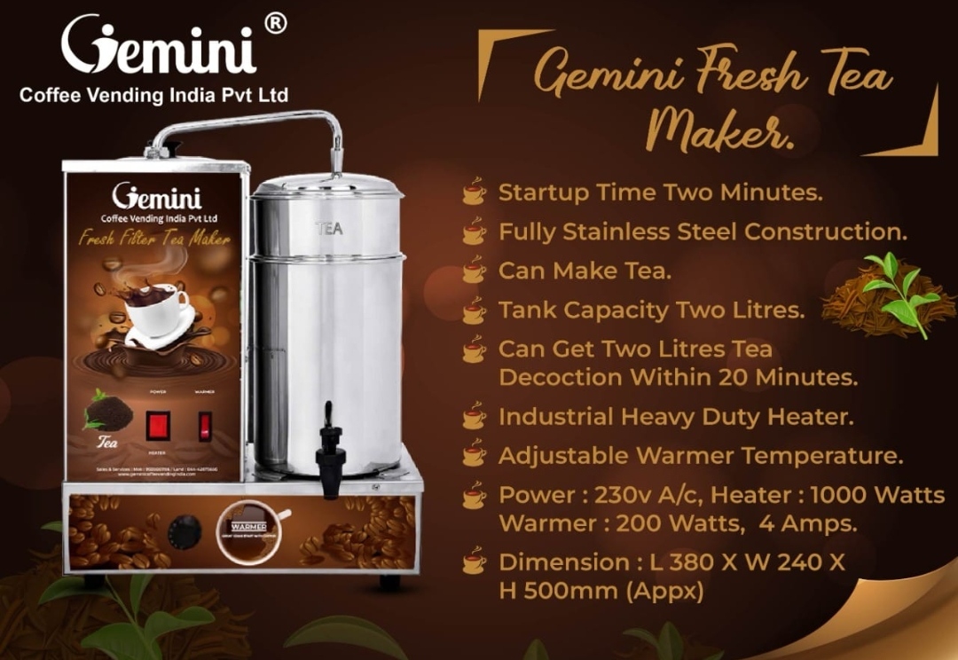 Single Side Fresh Filter Tea Maker