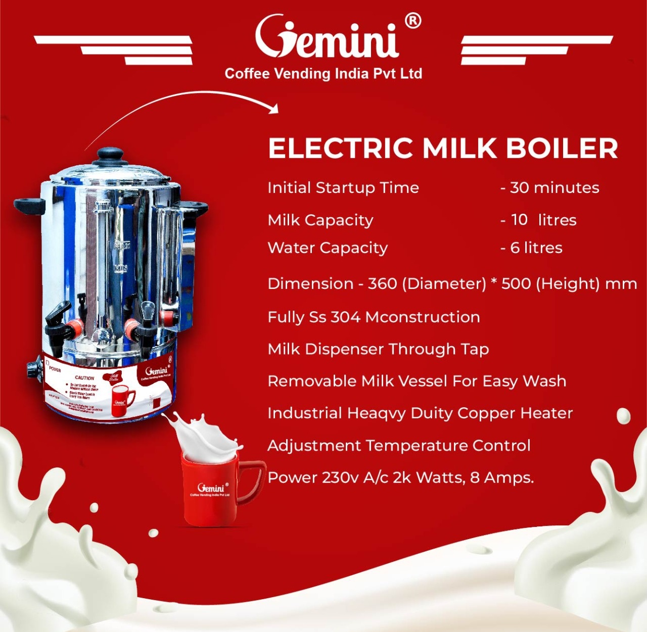 milk boiler