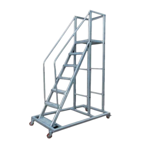 Aluminum Trolley Step Ladder 