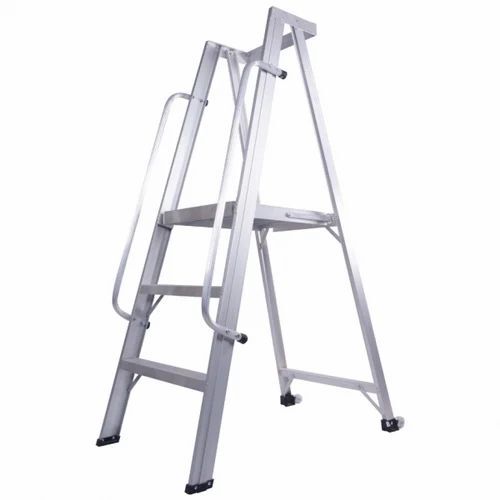 Double Platform Aluminium Ladder