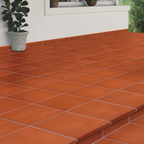 Plain Clay Floor Tile - Feature: Acid-resistant