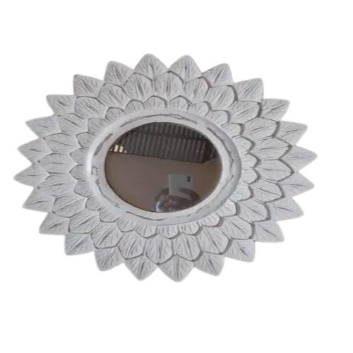 Decorative Carved Glass Wall Mirror