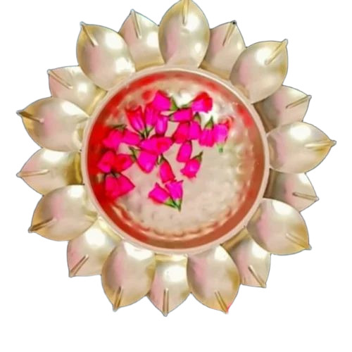 Decorative Metal Lotus Urli