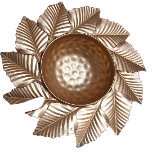 Golden Round Metal Urli