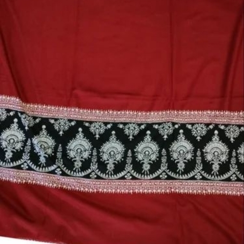 Red Embroidered Pashmina Shawls