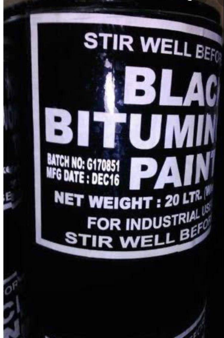 BLACK BITUMINOUS ANTICORROSIVE IS 158 PAINT