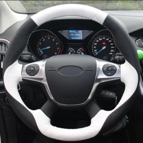 Leather Steering Wheel Cover