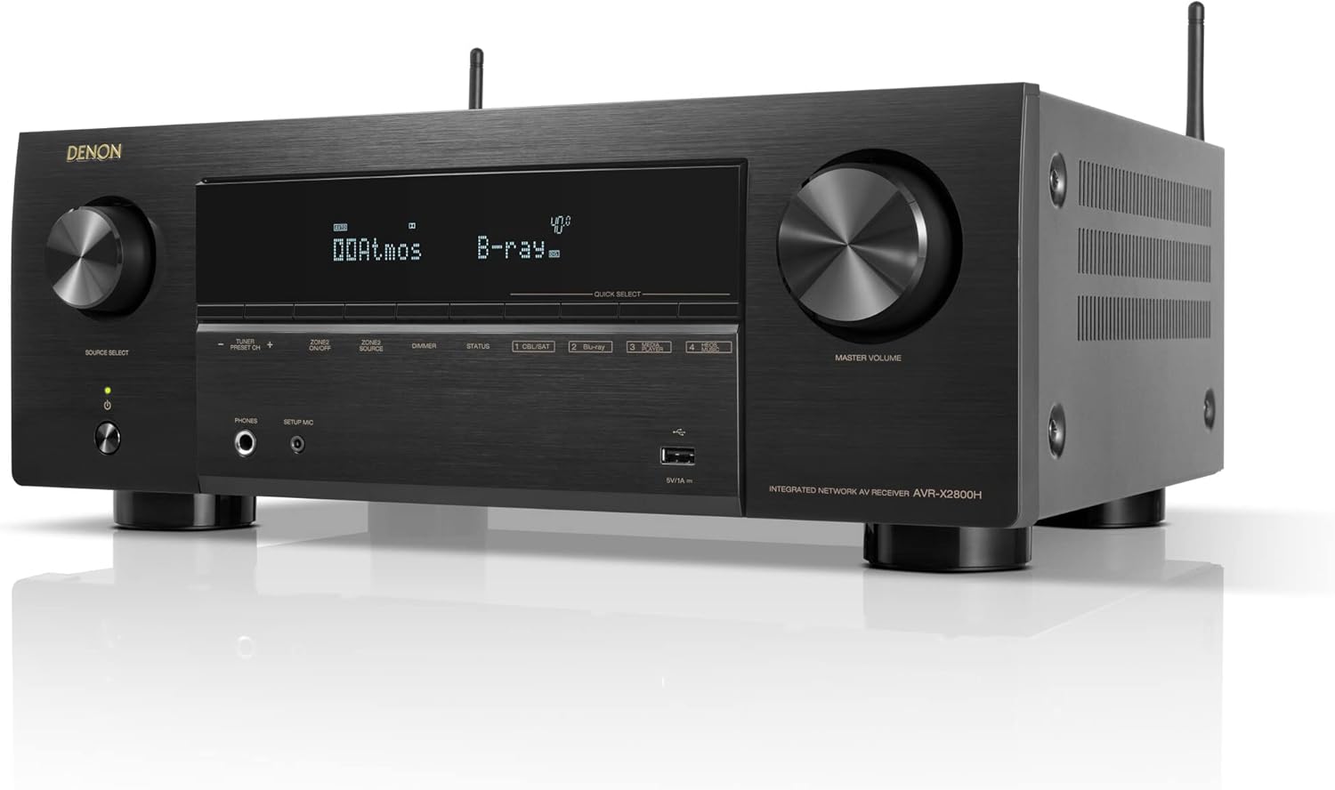 Denon AVR-X2800H 7.2 Ch Receiver - 8K UHD Home Theater AVR
