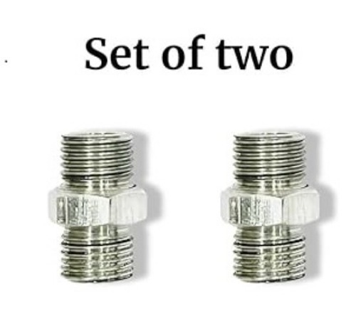 Njm Premium Stainless Steel 304 1/4" Bsp Male Threaded Nipple - Color: Silver