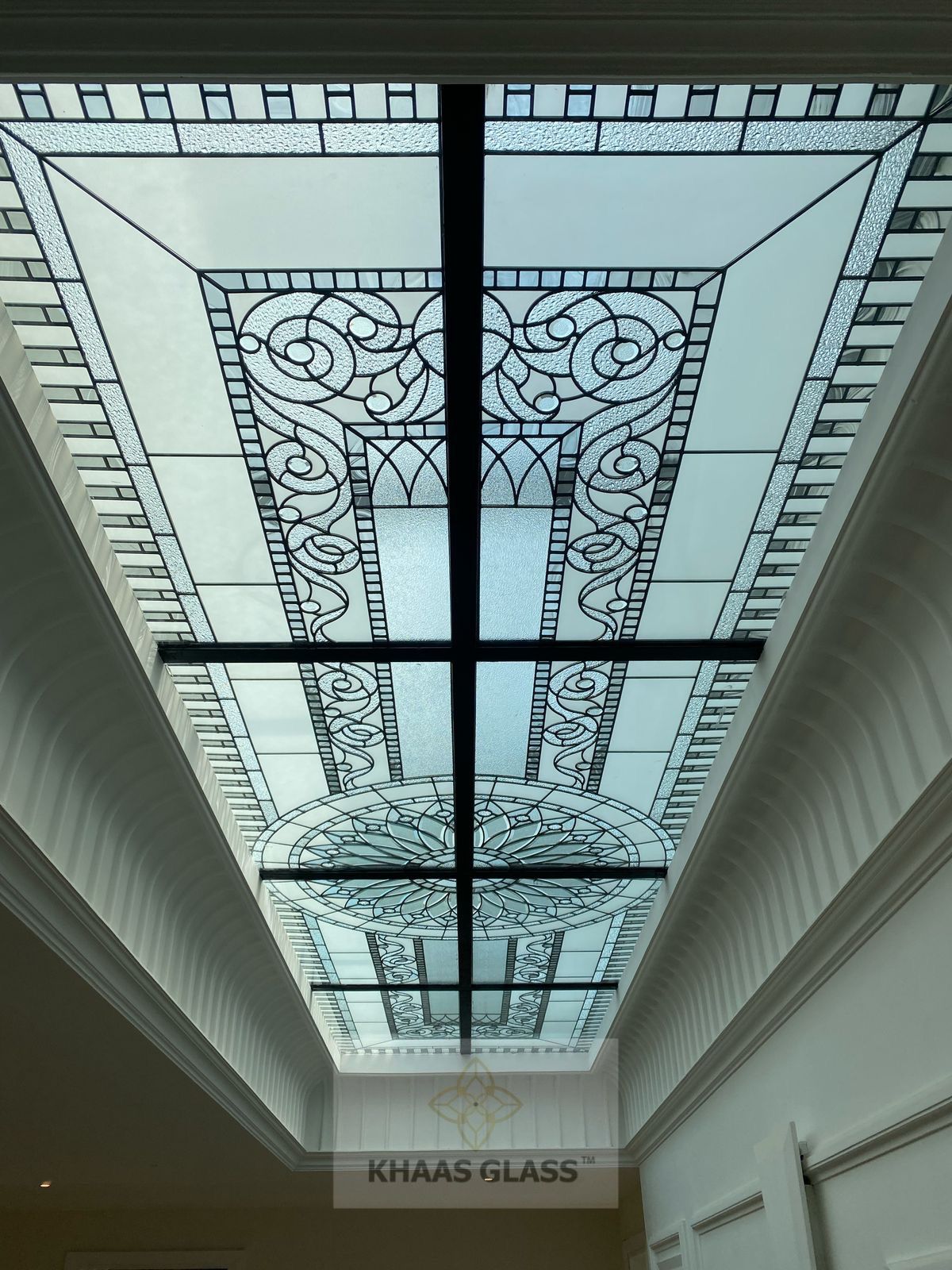 Stained Glass Stair Skylight