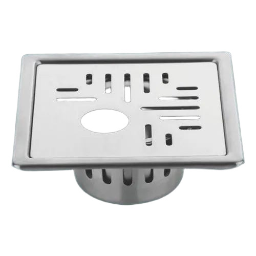 Stainless Steel Bathroom Floor Drain - Color: Silver
