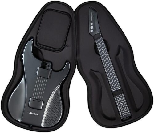AeroBand Guitar Smart Guitar With Silicone Strings, Travel Silent Guitar With Detachable Fretboard, Headphone Jack, Built-in Speaker and Drum system, Aeroband APP Play, MIDI Guitar
