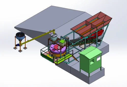 Mini Concrete Batching Plant - Material: Cast Iron