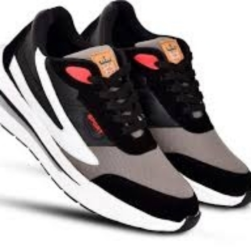 Black running shoes