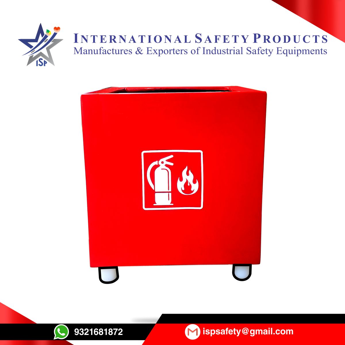 FRP FIRE EXTINGUISHER STAND - MODEL QUAD 
