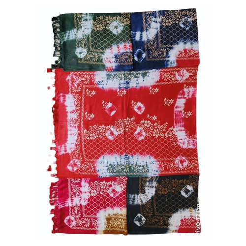 Handmade Bandhej Printed Stoles