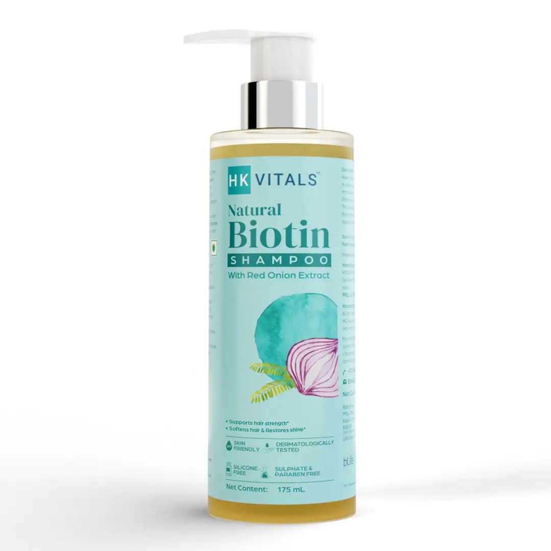 HK VITALS NATURAL BIOTIN SHAMPOO WITH RED ONION EXTRACT (175 ML)