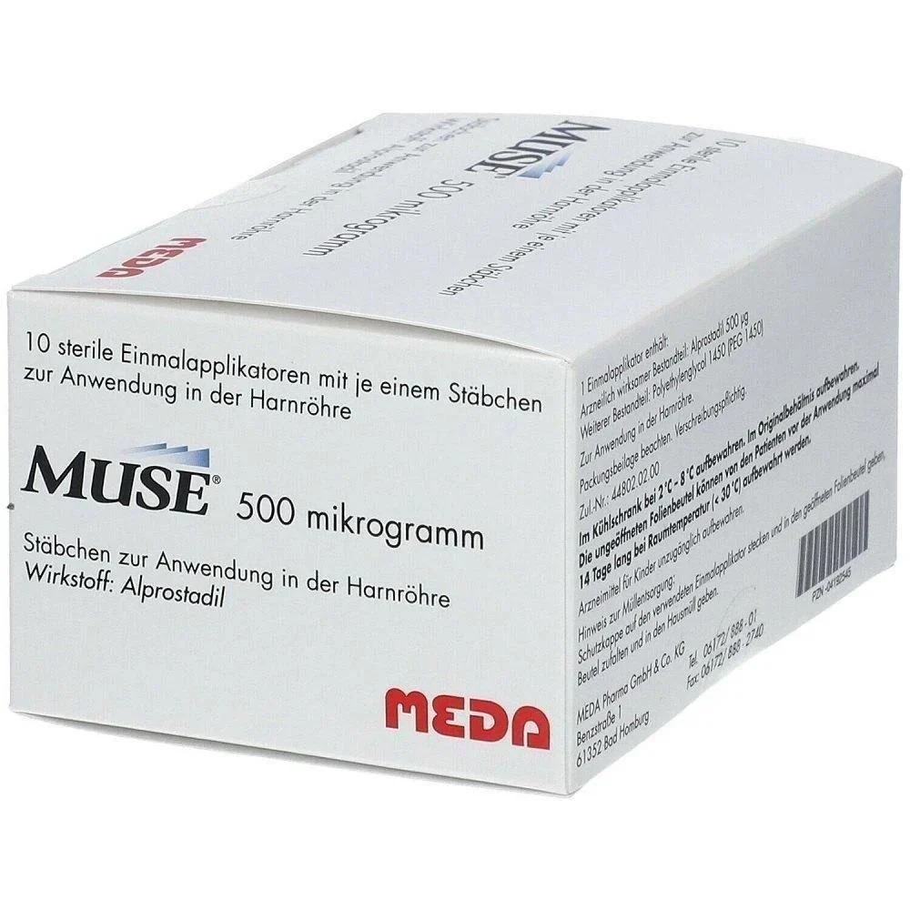 Muse Alprostadil 250 Mcg Suppository 