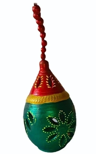 Decorative Hanging Clay Diya