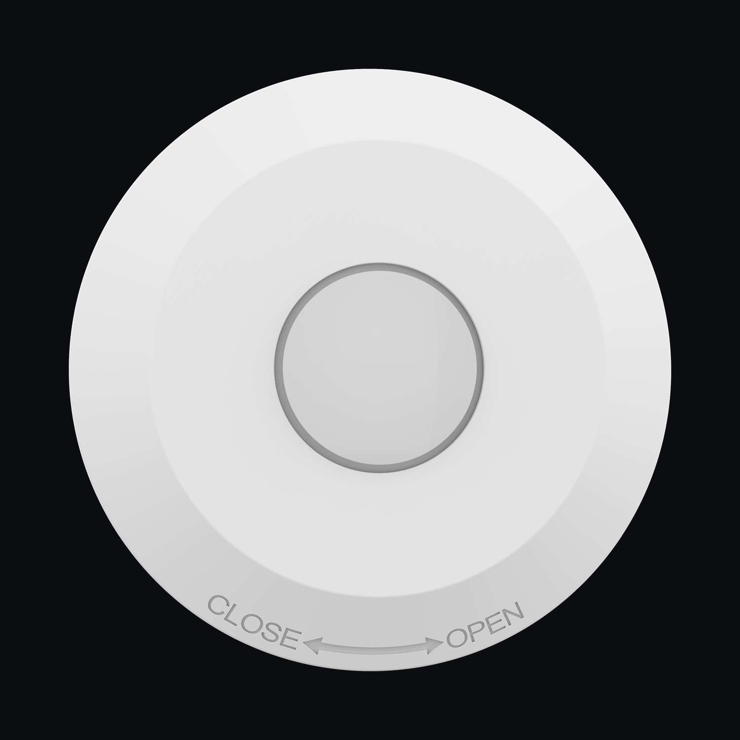 PAI S2+, Microwave Motion Sensor Light Switch Occupancy Body Motion Detector for Existing LED, Lights, White Thin Round Shape Motion Sensor Switch, Surface Fitting