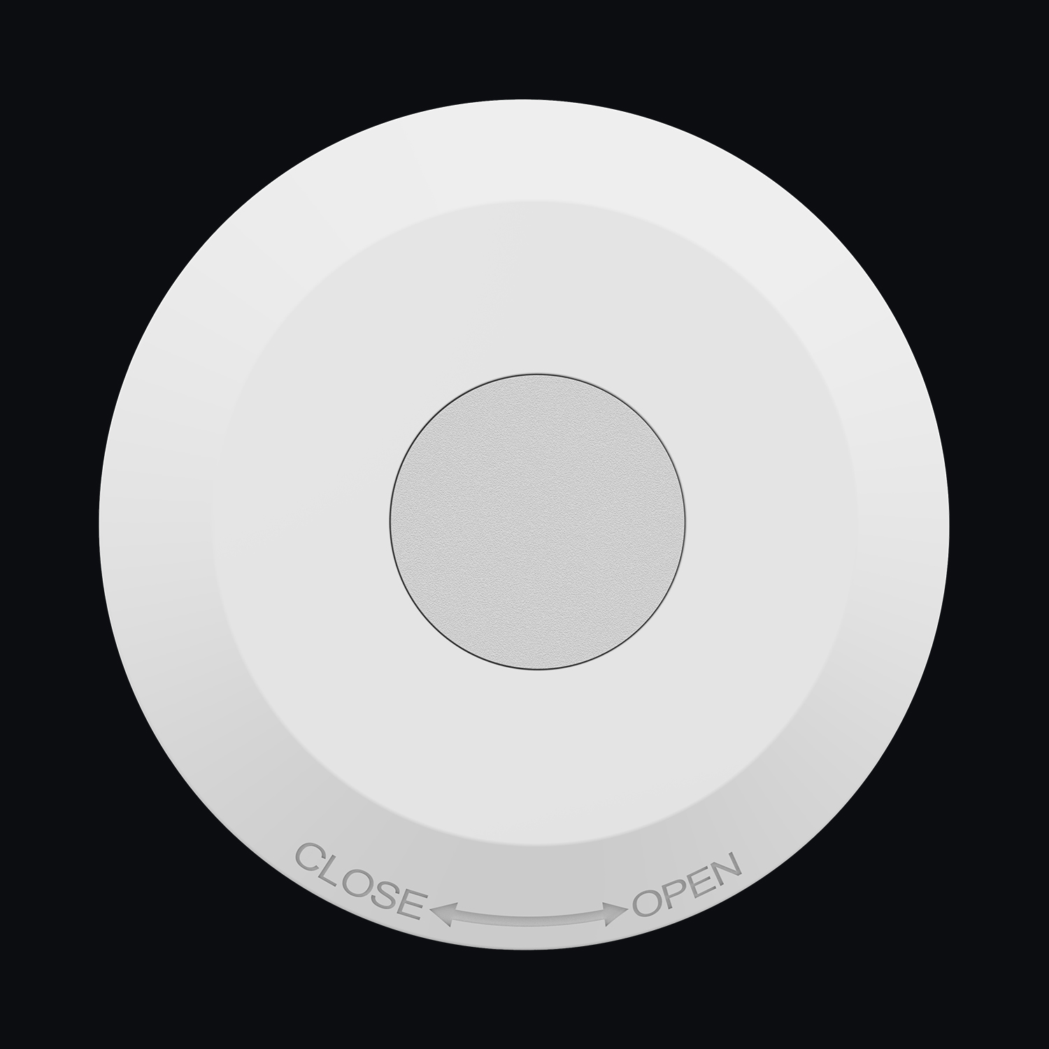 PAI S3, Presence Sensor Light Switch for Existing LED, Lights, White Thin Round Shape Presence Sensor Switch, Surface Fitting