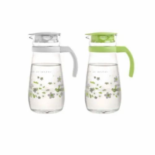 Printed Glass Water Jug