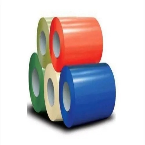 Color Coated Coils - Metal Standard Size Multi Color 0.5 mm - 1.0 mm Thickness Hardness: Hard | Ideal for Residential & Industrial Applications