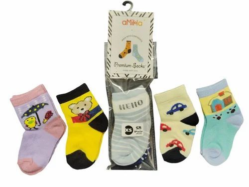 Customized Kids Cartoon Design Socks 