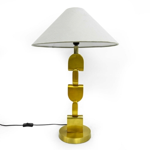 Brass Flush Table Lamp