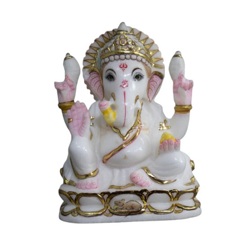 White Marble Ganesh Statue