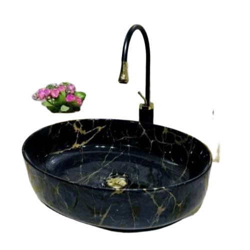Black Round Wash Basin - Color: White