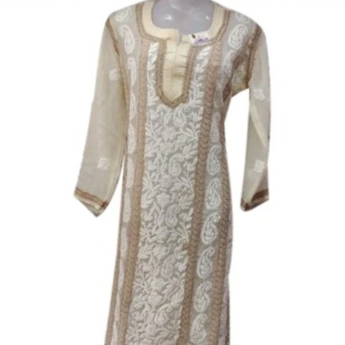 Ladies Chikan Embroidery Kurti