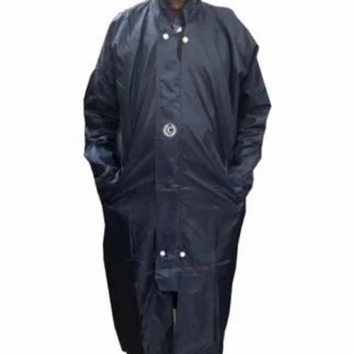 Rain Coat - Plastic Material, Size S-XL, Color Black | No Color Fade, Wrinkle Free, Comfortable Fit, Neat Stitching