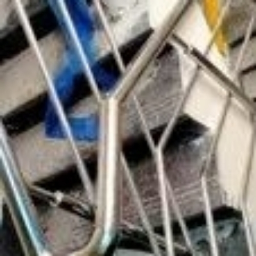 Fancy ss glass railing