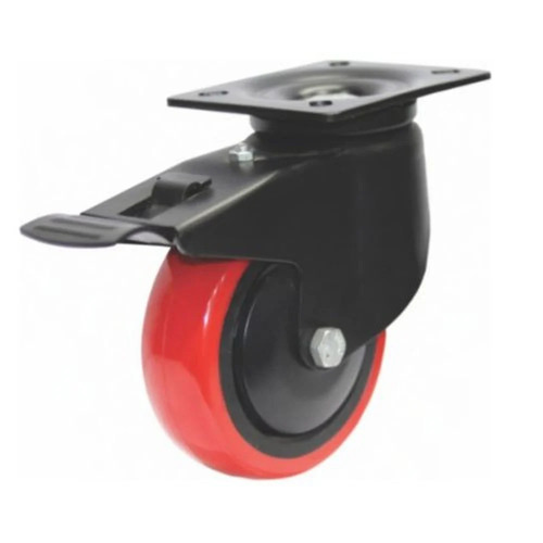 Red PU Wheel Castor