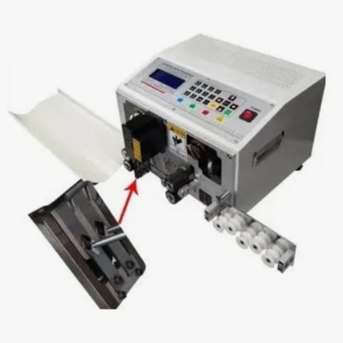 Automatic Wire Cutting And Stripping Machine - Color: White