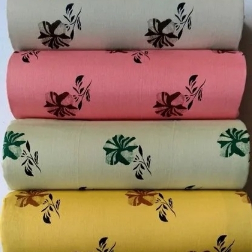 Washable Multi-Color Rayon Printed Fabrics