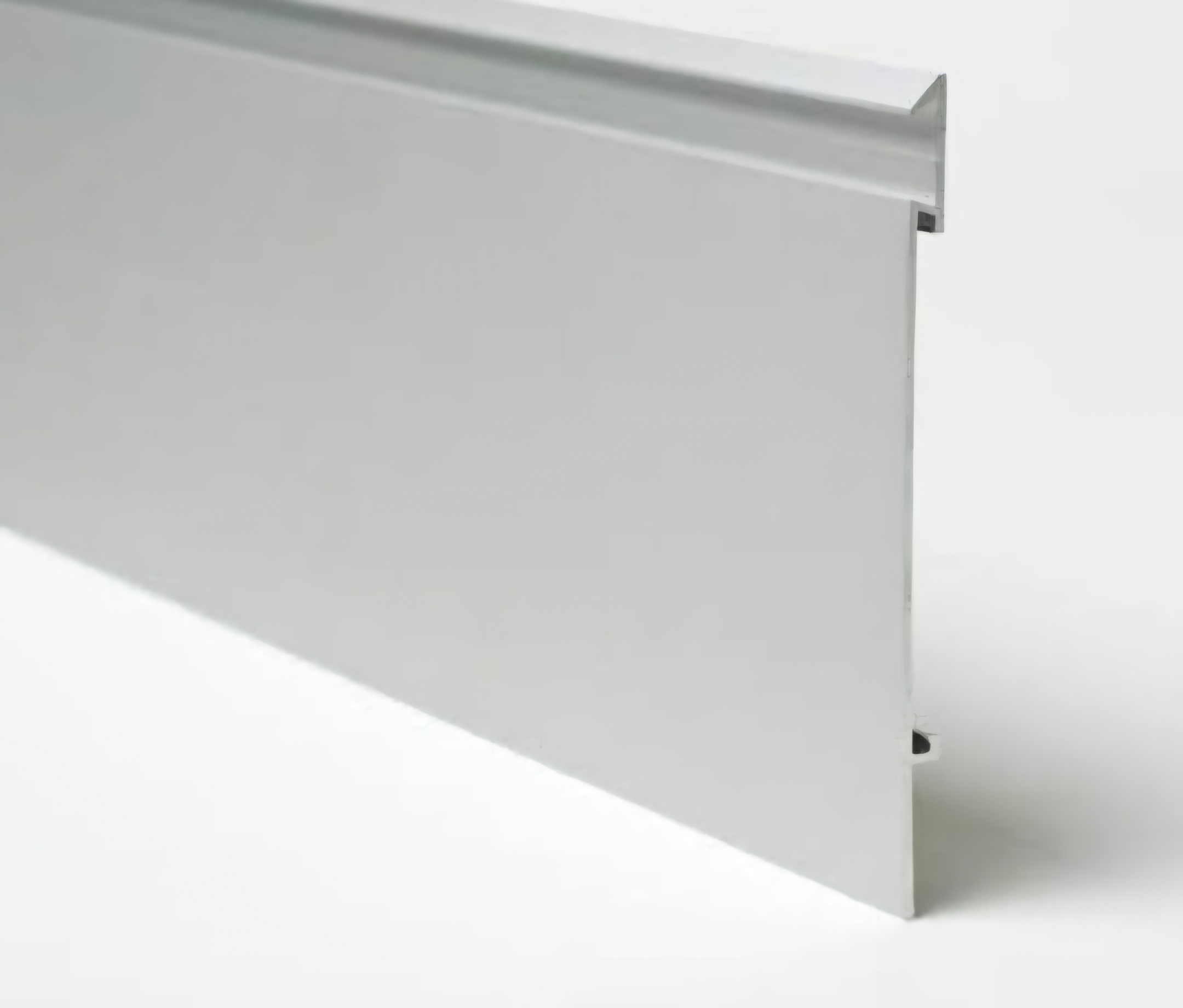Aluminium Skirting - Color: Gray