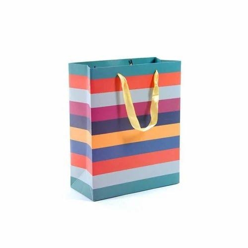 Multicolor Colored Paper Carry Bags