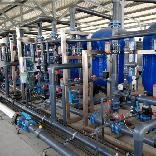 Industrial water treatment plant