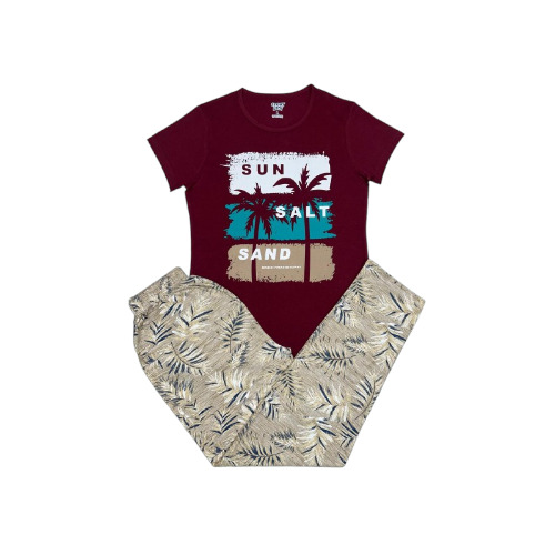 Ladies Pyjama And T Shirt Set