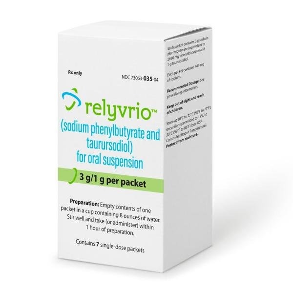 Relyvrio Sodium Phenylbutyrate And Taurursodiol 3g