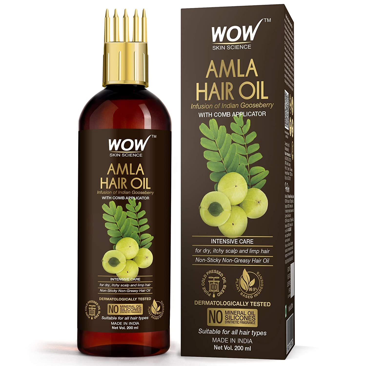 Wow Skin Science Amla Hair Oil 200 Ml