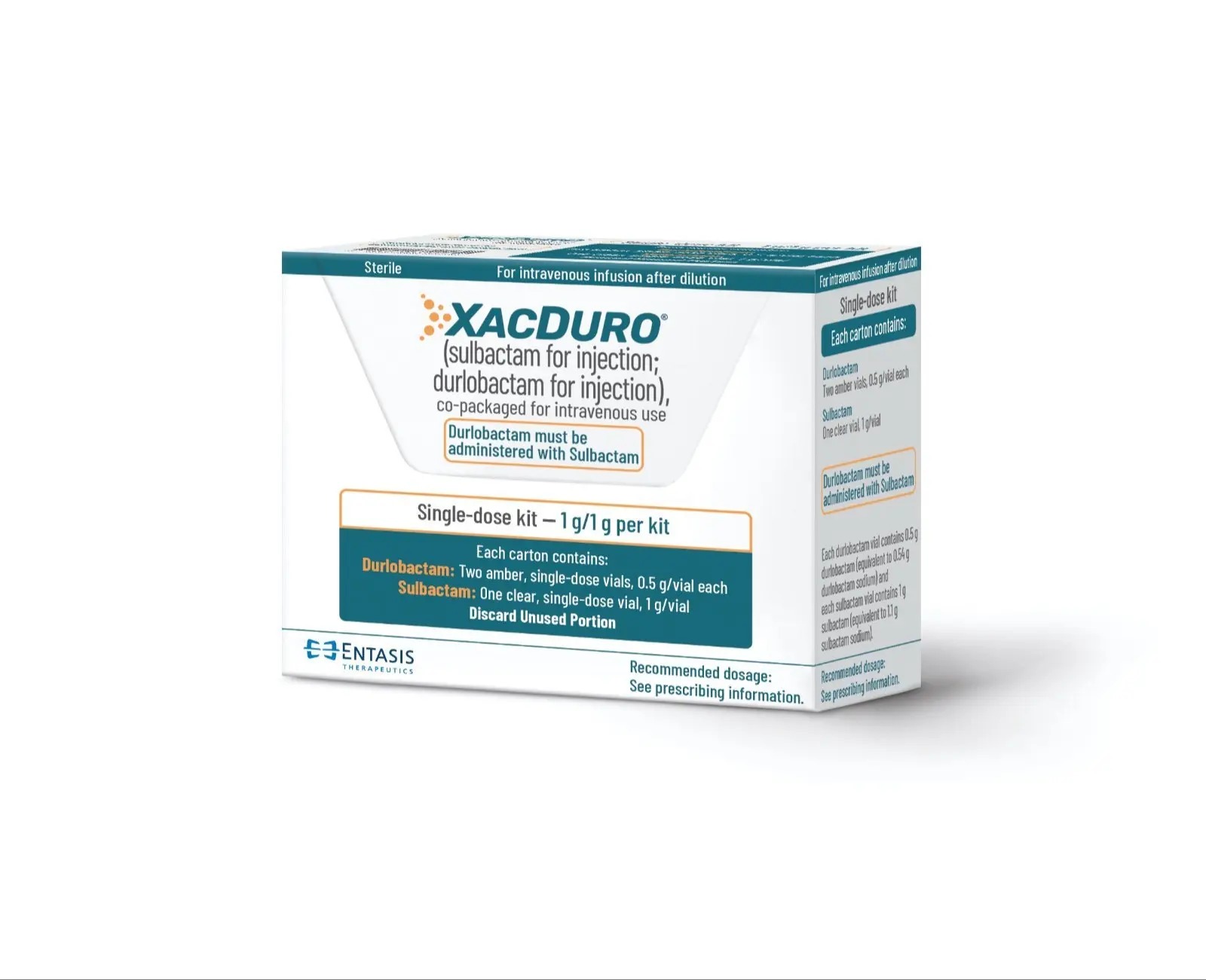 Xacduro 0.5 G-1 G 1 G-1 G Dose Intravenous Powder