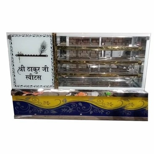Air Cooled Sweet Display Counter - Color: Silver
