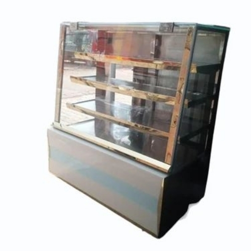 Rectangular Hot & Cold Stainless Steel Cake Display Counter