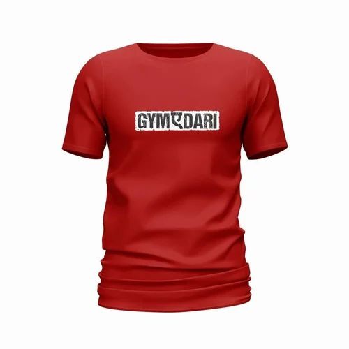 Men Printed Poly Cotton T Shirt