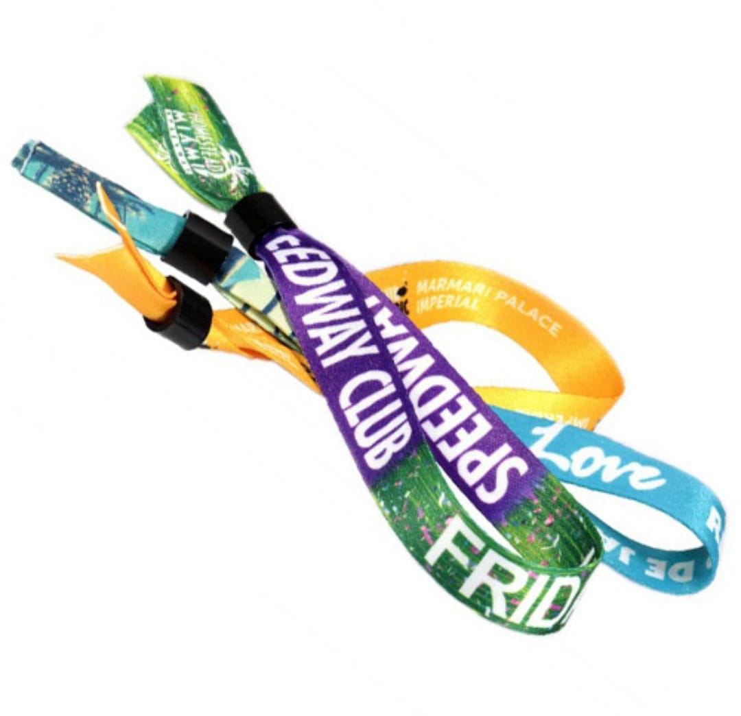 Satin Wristband With Barcode Or QR Code