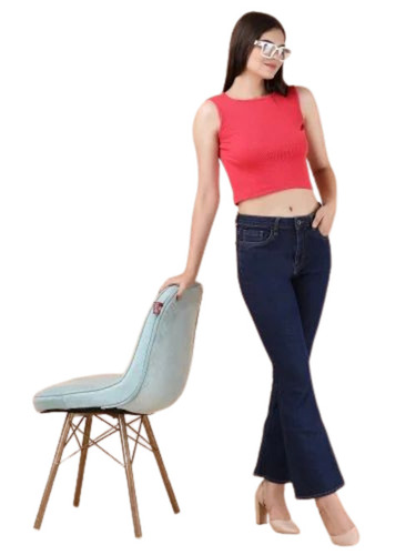 Scoop Neck Designer Crop Top
